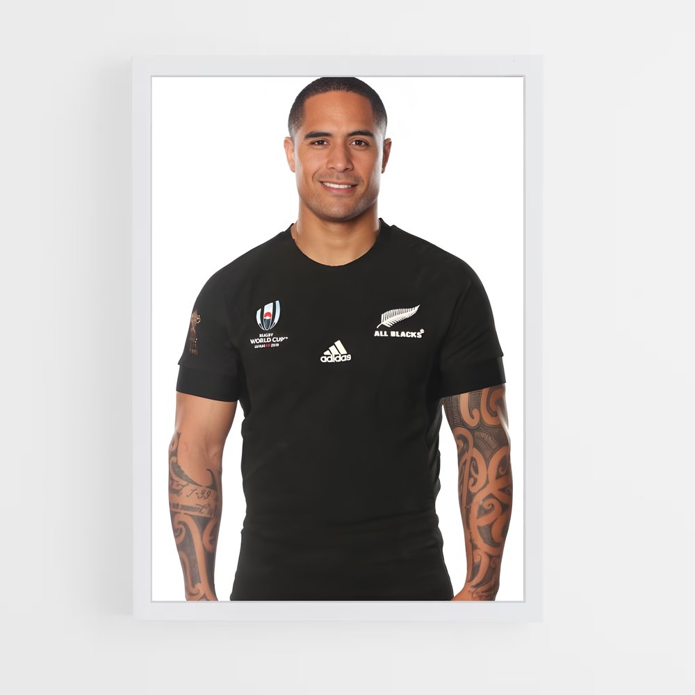 Poster Aaron smith – affiche Rugby (vue 3)